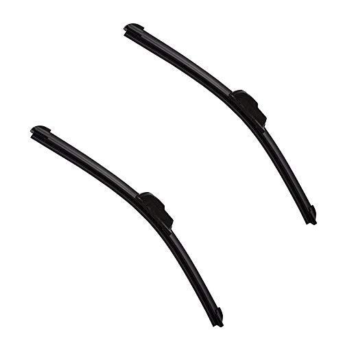 Guance Frameless Wiper Blades Set of 2 (Black) Universal for Skoda Kushaq - Image 1