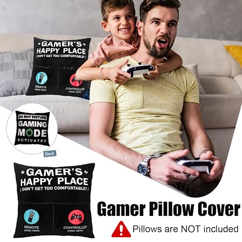TuSuQing Gamer Gifts for Men Boyfriend Teenage Boy Birthday Christmas Gifts Box Year Old Kids Son Easter Basket Stuff Game Room Decor Valentines Gaming Gift for Him Man Video Game Lover Gamer Tumbler+Pillow - Image 3