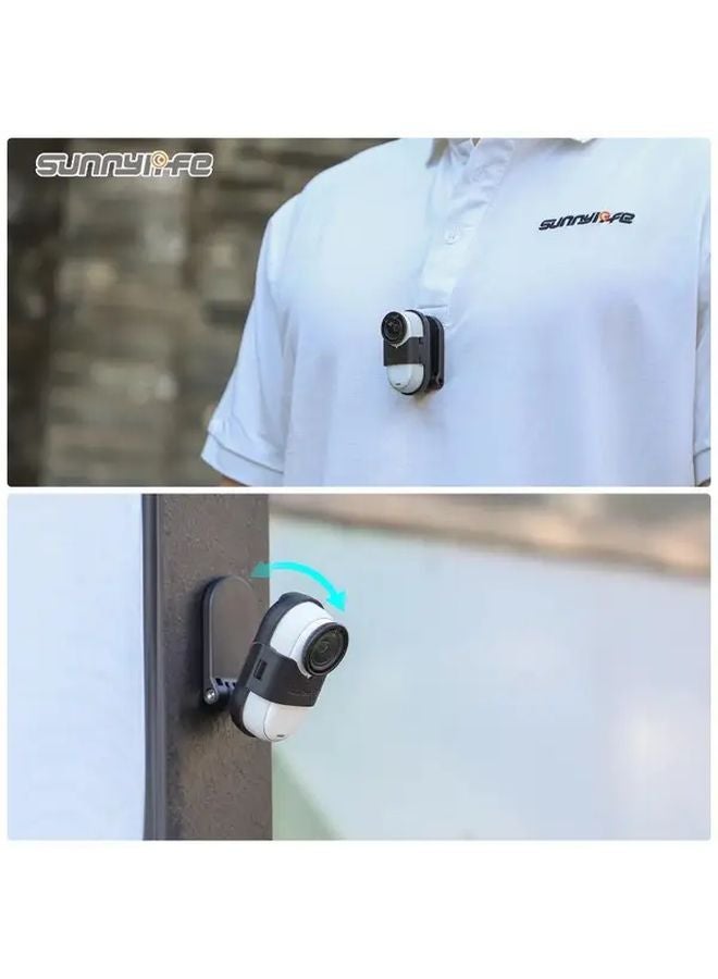 Black Magnetic Neck Mount Holder For Insta360 GO 3S GO 3 Body Camera Vlog Accessory - Image 5