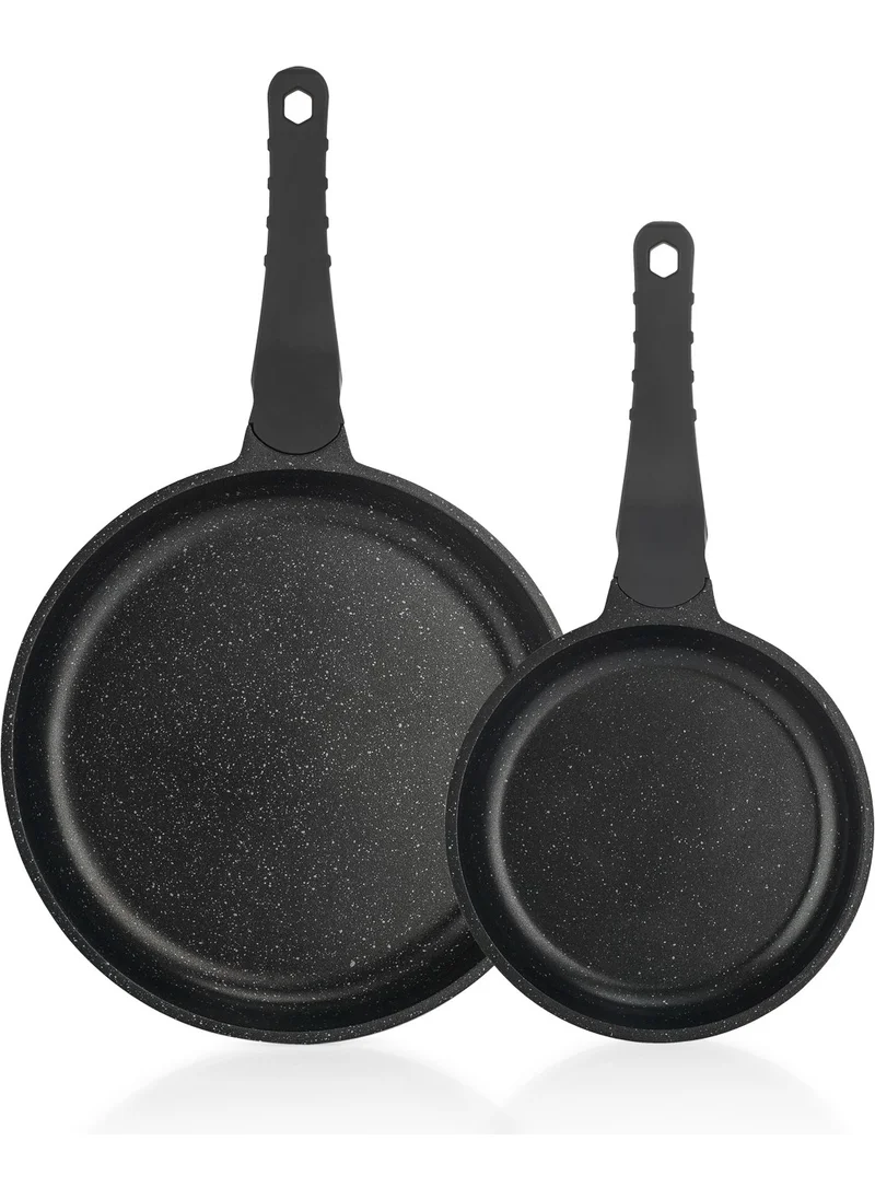 Schafer Famos Xl Cast Iron Pan Set 2 Pieces Gray