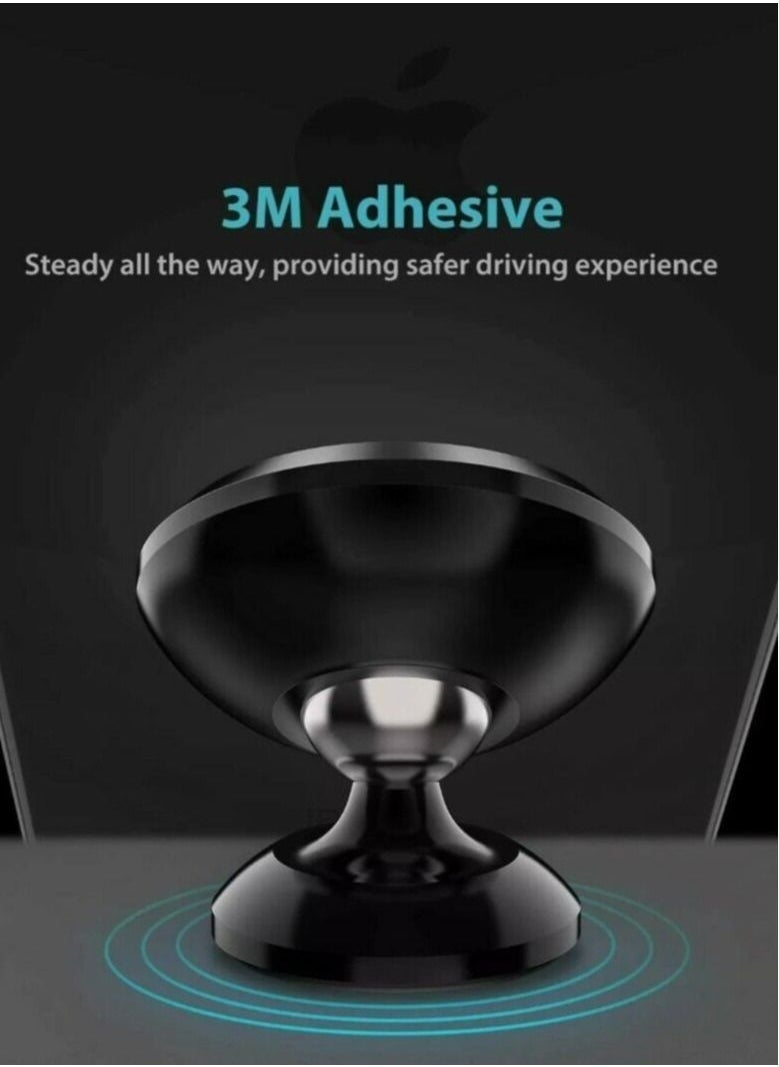 GO-DES In Car Magnetic Phone Holder Mount Dashboard Dash Mobile Rotate 360 Swivel Stick - Image 2