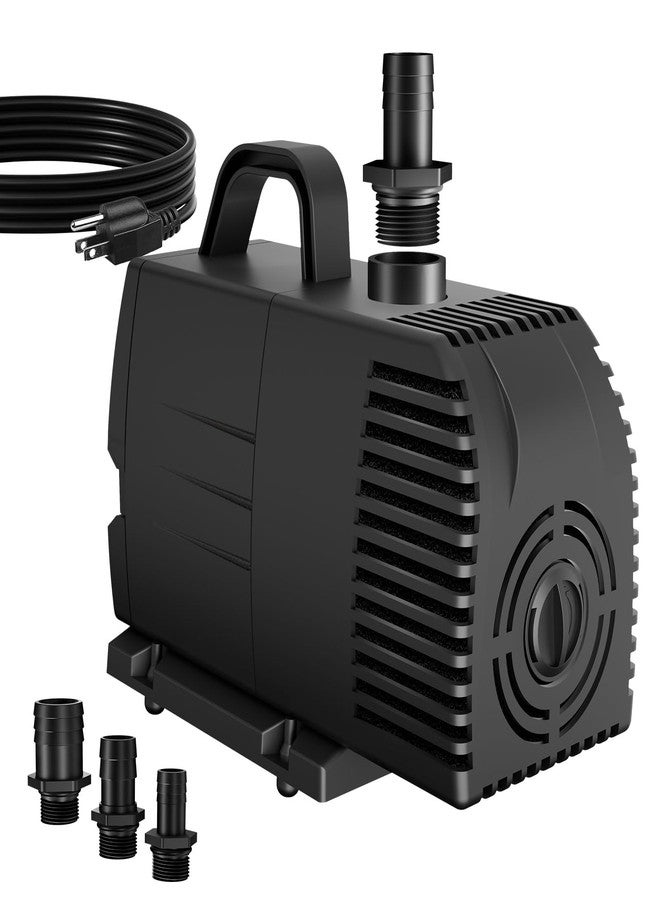 Longrun 1200GPH Submersible Water Pump(4500L/H 75W), Ultra Quiet Water Fountain Pump with 14.76ft High Lift, 3 Nozzle for Fish Tank, Pond, Aquarium, Statuary, Hydroponics - Image 1
