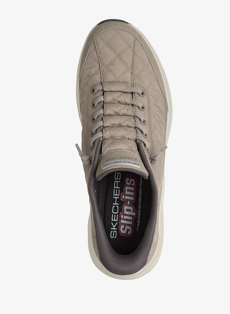 Skechers TAUPE MESH/DURALEATHER/CHARCOAL TRIM Contour Foam for Men | Best Price UAE