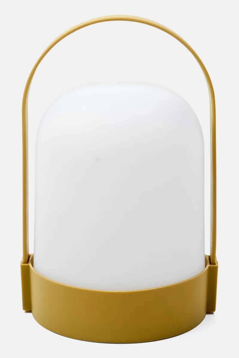 Muy Mucho Wood Effect Handle Lamp, Olive