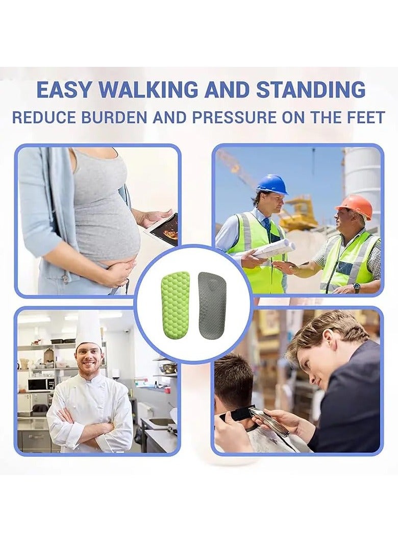 SOLARAE 2 Pairs of Comfortable Heel Cup Insoles for Height Increase & Arch Support - Soft Foam Inserts for Men & Women, 2.5cm Lift - Image 5