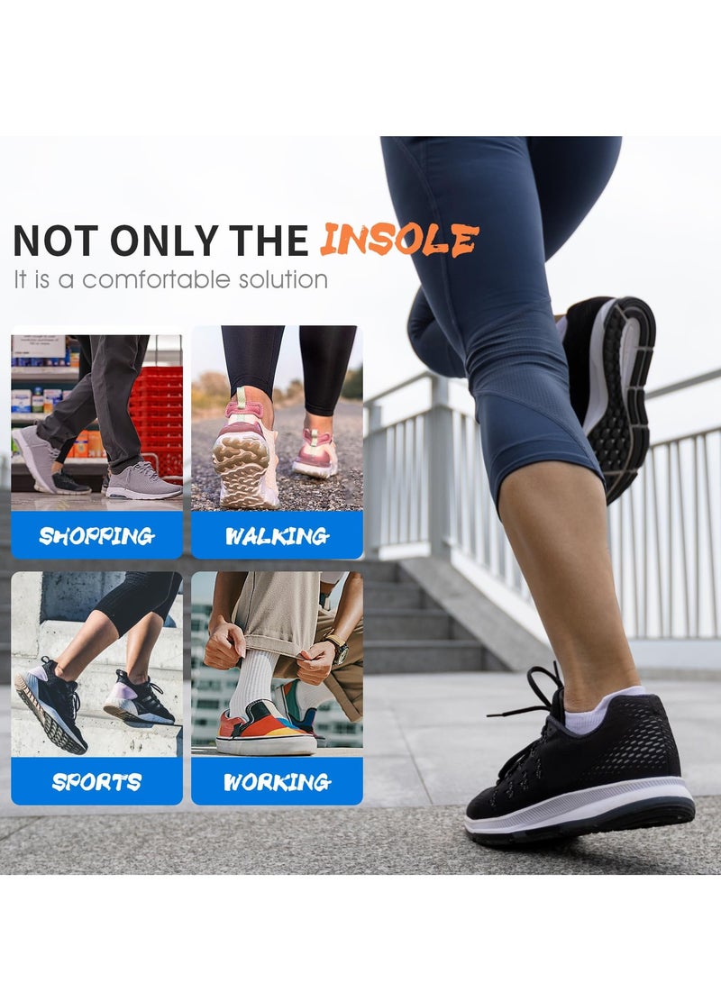 SOLARAE 2 Pairs of Comfortable Heel Cup Insoles for Height Increase & Arch Support - Soft Foam Inserts for Men & Women, 2.5cm Lift - Image 4