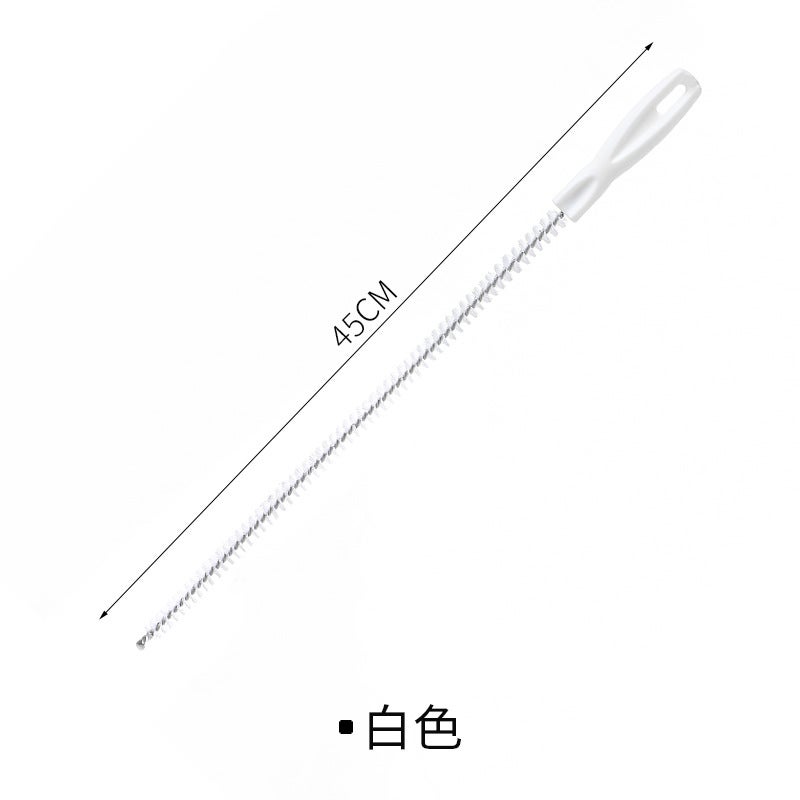 Generic Kitchen sink hair cleaner can be freely bent household sewer blocking cleaning hook pipe dredge White 