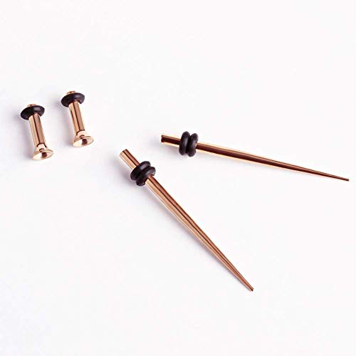 TBOSEN 36 PCS Ear Tapers Stretching Kit Stainless Steel Gauges Plugs Tools Set Eyelet 14g-00g - Image 4