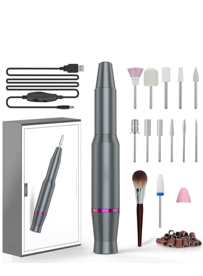 Electric Nail File Professional Electric Nail File Kit, Portable Adjustable Speed, For Shaping, Polishing, Removing Acrylic Gel Nails, Pedicure, Polishing and Styling Machines - Image 1