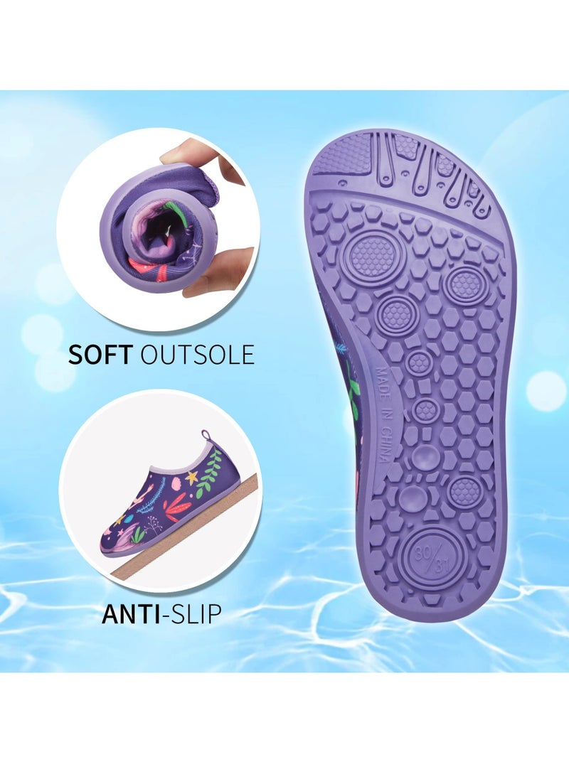 Excefore Toddler Water Shoes for Kids Boys Girls, Toddler Non-Slip Quick Dry Aqua Socks, Quick-Dry Slip on Beach Swim Pool Sandals, for Beach Pool Outdoor Sports Walking  - Image 3