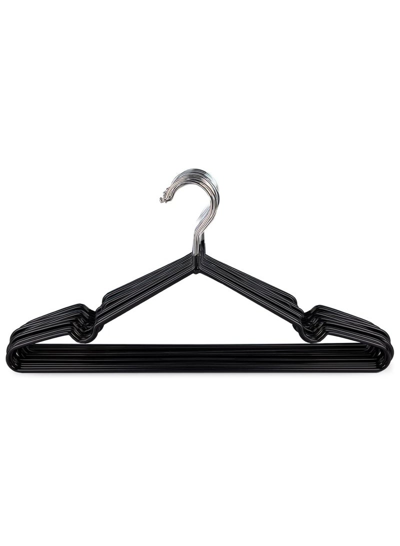 AXENTURE 20-Pack Non-Slip Metal Hangers 40 CM, Slim (20 Pack, Black) - Image 1