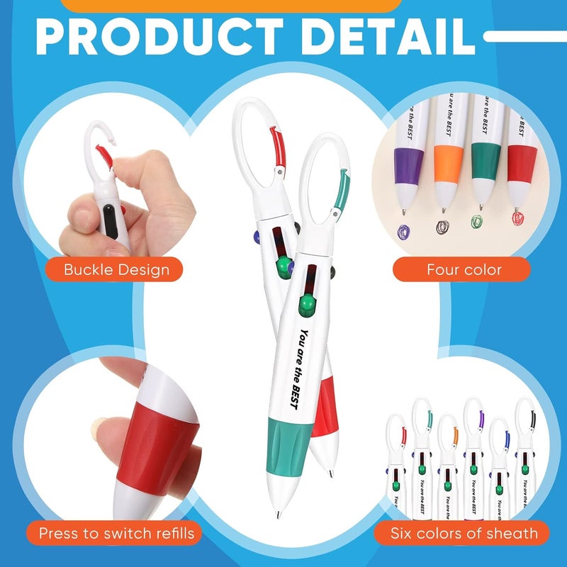 Glenmal 12 قطعة أقلام ممرضة لطيفة هدايا شكر أقلام شاتل قابلة للسحب متعددة الألوان قلم حبر جاف هدايا تقدير هدايا للممرضات والأطباء والعاملين في الرعاية الصحية والموظفين الطبيين ومساعدي التمريض والطلاب - Image 3