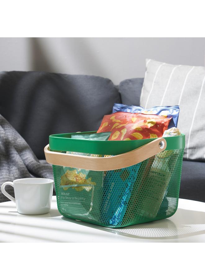 زبون سلة، أخضر غامق، 25X26X18 سم - Image 4