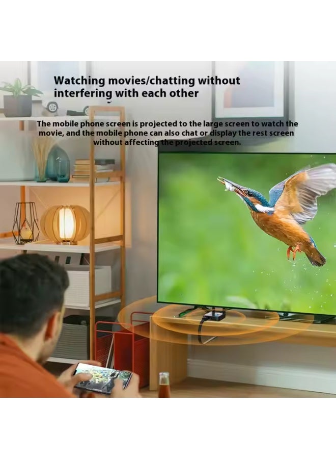 5G Wireless HDMI Display Dongle – 4K HD Screen Mirroring Adapter for Mobile, Laptop, PC to TV/Projector – Dual Band WiFi Extender for Live Streaming & Same Screen Sharing  - Image 4