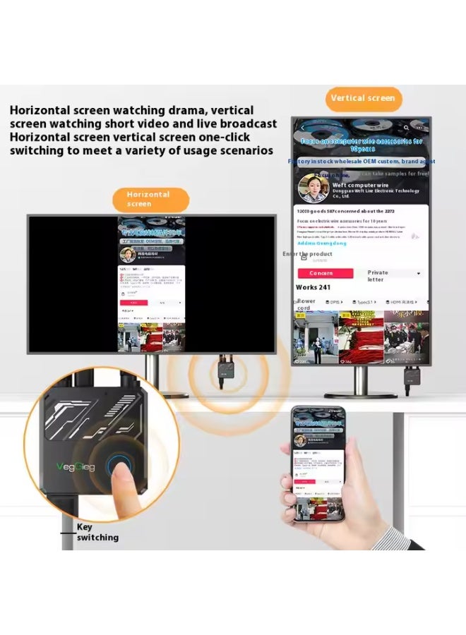 5G Wireless HDMI Display Dongle – 4K HD Screen Mirroring Adapter for Mobile, Laptop, PC to TV/Projector – Dual Band WiFi Extender for Live Streaming & Same Screen Sharing  - Image 3