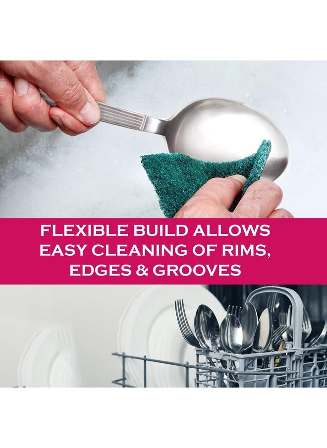 YORK Scouring Scrubby Non-Scratching Scouring Pads Sponge - Pack Of 8 (2 Pcs Each), Gentle And Effective Cleaning Pads For Kitchen, Non-Stick Cookware, Glassware, And Household Surfaces  - Image 4