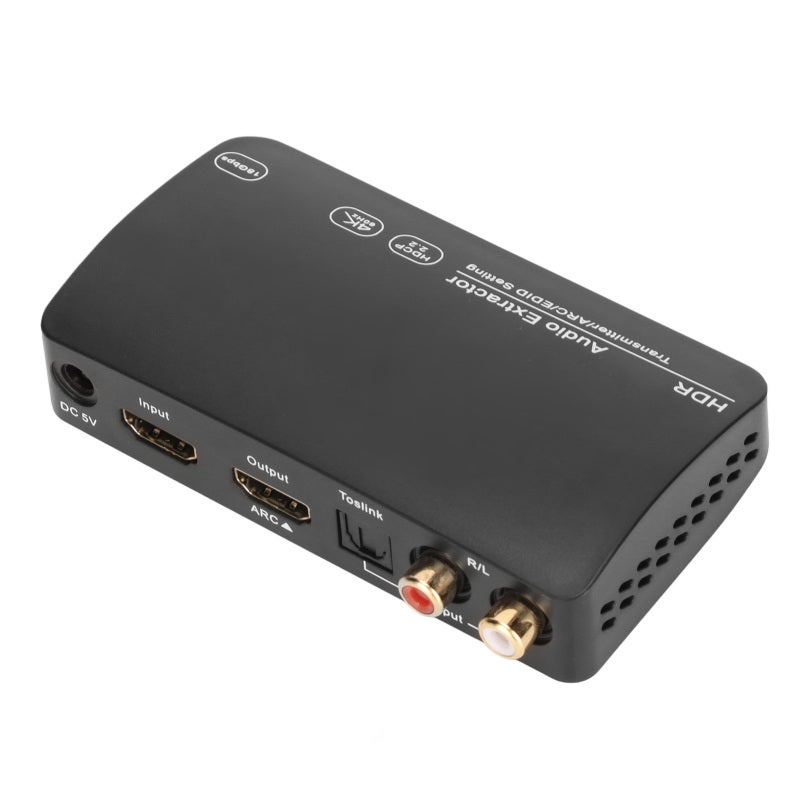 مُستخرج الصوت بواجهة الوسائط المتعددة عالية الدقة 4K 60Hz HDR - جهاز إرسال بلوتوث متعدد الاستخدامات مع دعم RCA ARC للاتصال اللاسلكي بالتلفزيون والكمبيوتر - Image 1