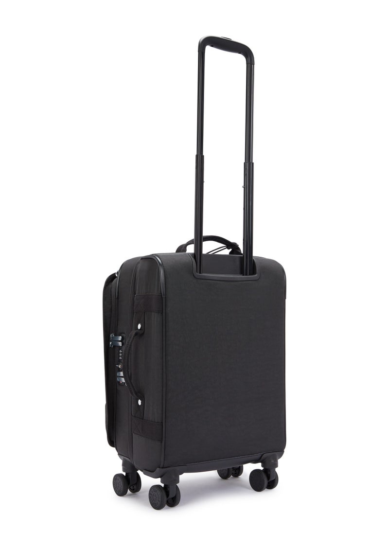 kipling - Basic Plus Spontaneous Small 4-Wheeled Cabin Size Suitcase Black Noir - Image 1
