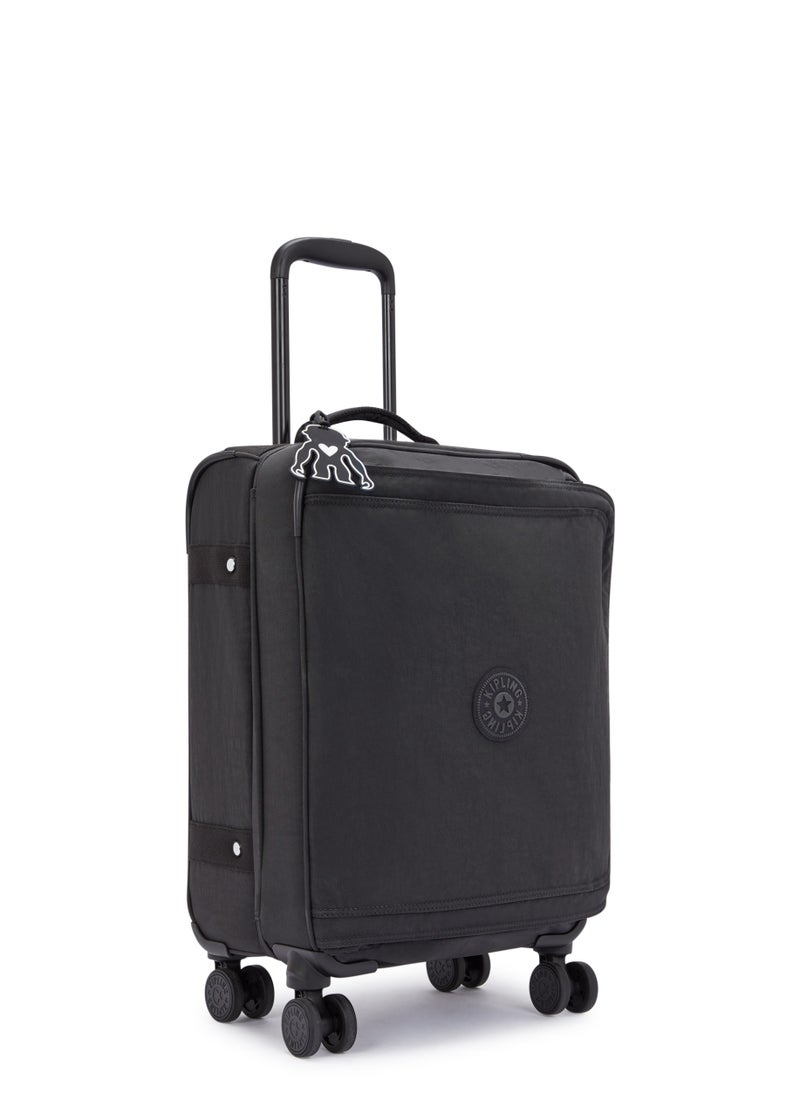 kipling - Basic Plus Spontaneous Small 4-Wheeled Cabin Size Suitcase Black Noir - Image 1