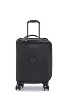 kipling Basic Plus Spontaneous Small 4-Wheeled Cabin Size Suitcase Black Noir  - Image 1