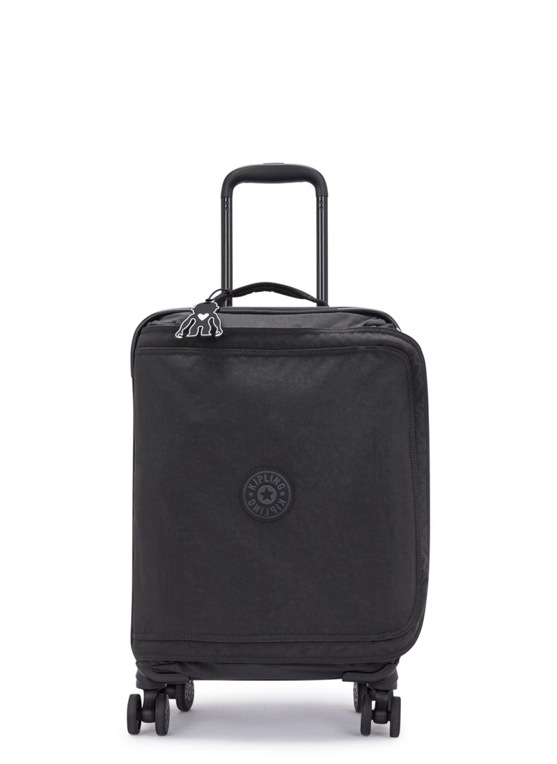 kipling - Basic Plus Spontaneous Small 4-Wheeled Cabin Size Suitcase Black Noir - Image 1