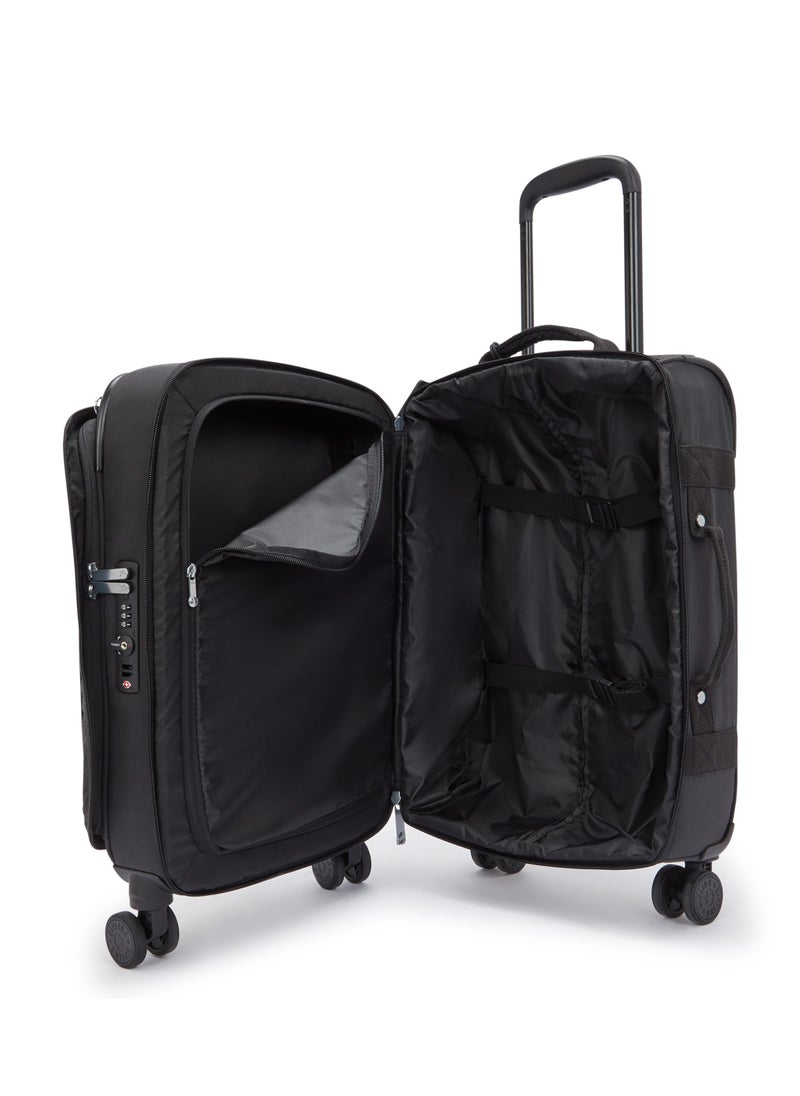 kipling - Basic Plus Spontaneous Small 4-Wheeled Cabin Size Suitcase Black Noir - Image 1