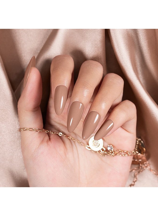 RARJSM Gel Nail Polish Nude Chocolate Brown Milky Gel Nail Polish Opaque Skin Tone 15Ml 1 Piece Neutral Colors Soak Off Uv Led Cured Nail Gel Polish For Nail Art French Manicure Salon Diy Home - Image 2