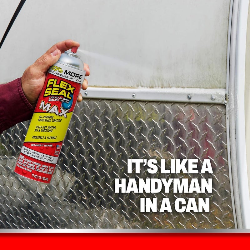 Flex Seal MAX Liquid Rubber Sealant Coating, 17 oz, 2-Pack, Clear - Image 3