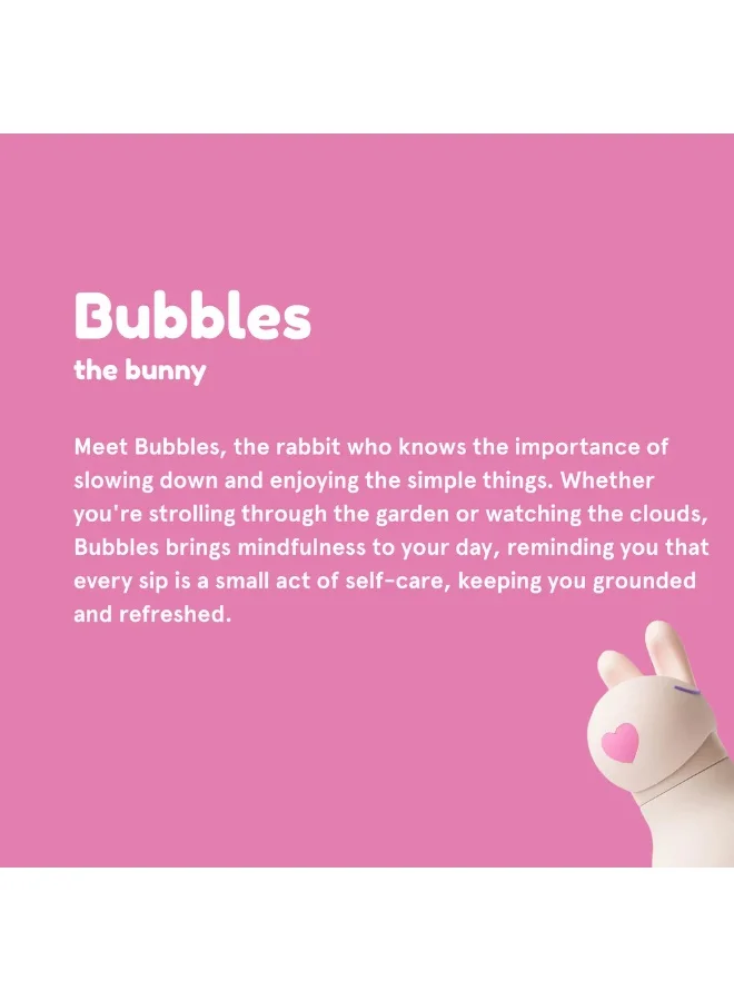 Asobu Bunny with Brush Bestie Animal Bottle