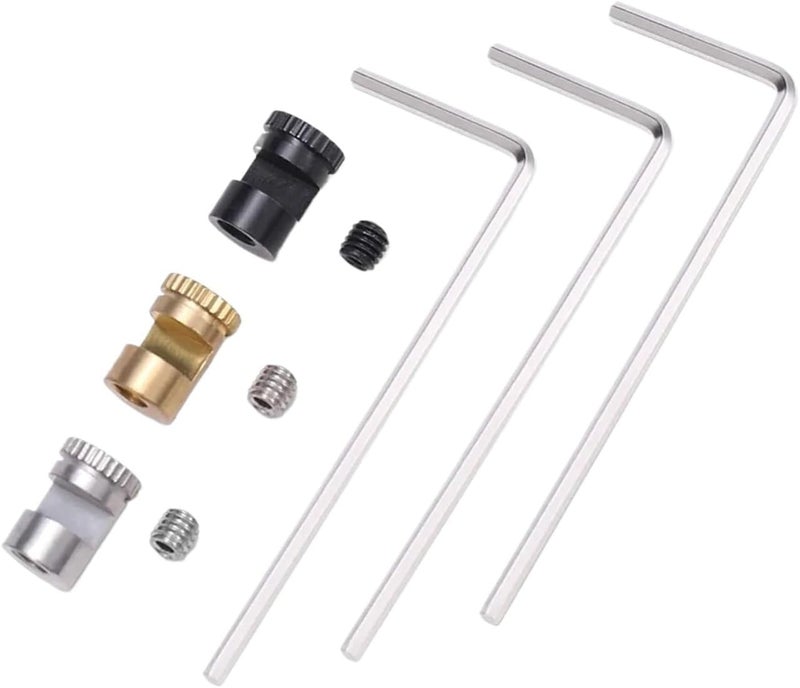 6sets 3X Hand Tool Knives Blades Parts Thumb Stud Wrench Push Cutter Button 416 Stainless Steel Material With Screw(White) - Image 5