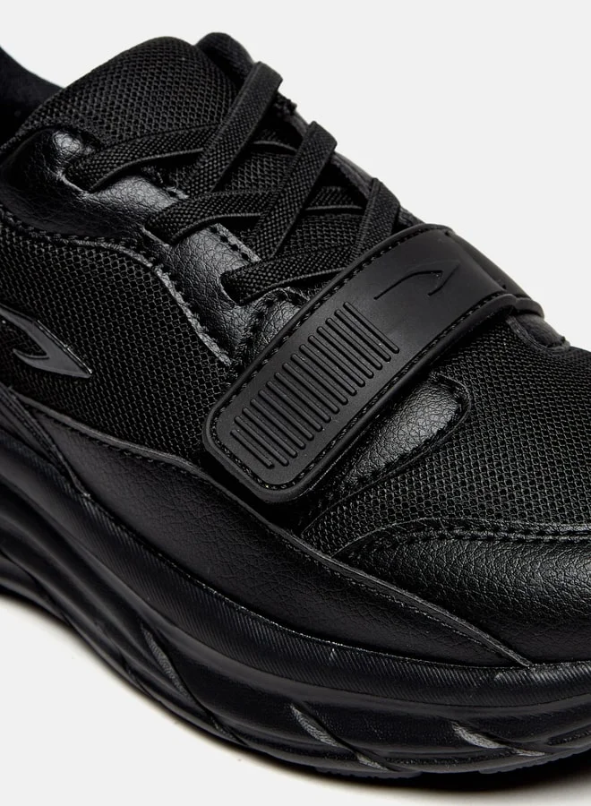 Dash Boys Panelled Sports Shoes With Hook And Loop Closure