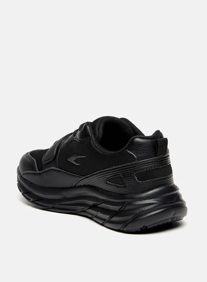 Dash Boys Panelled Sports Shoes With Hook And Loop Closure