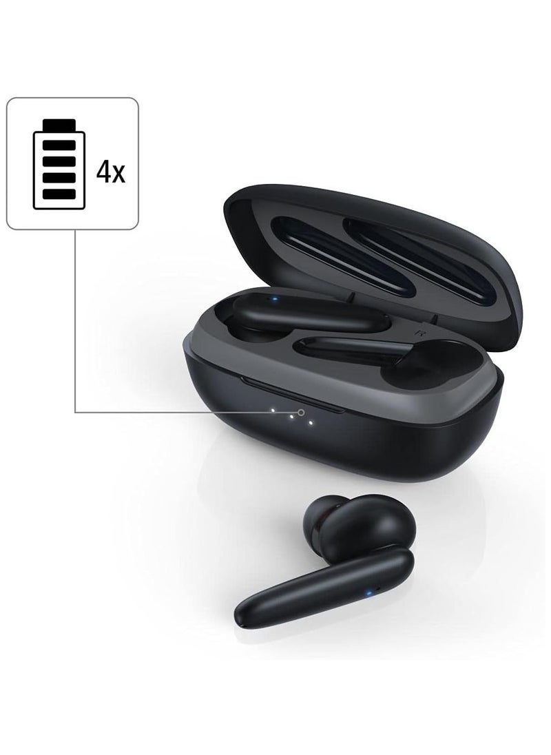 هاما 184078 Passion Clear Bluetooth ANC True Wireless Earbuds, Black  - Image 4