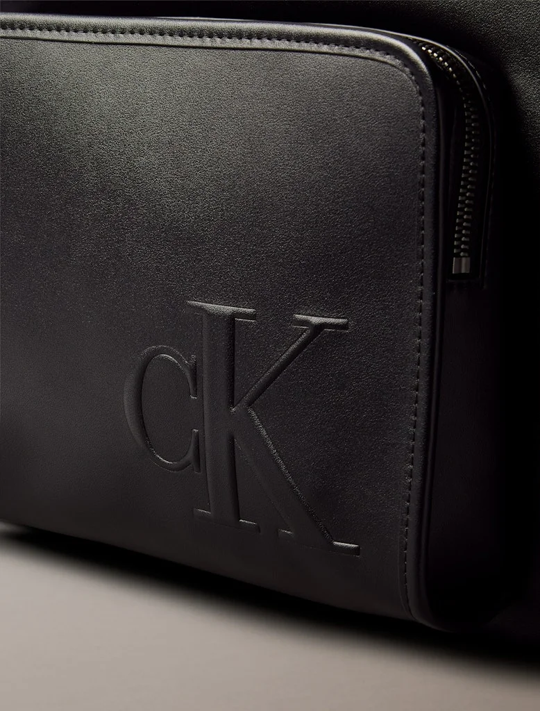 Calvin Klein Jeans Logo Detailed Top Handle Zip Over Backpack