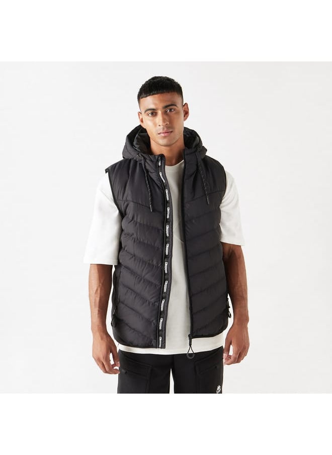 Kappa Quilted Sleeveless Zip Through Jacket with Hood and Pockets - pzsku/ZA8BCABBABF2F355D4E23Z/45/_/1728433357/e3df0e68-e788-4e8d-8930-b23760ef4197