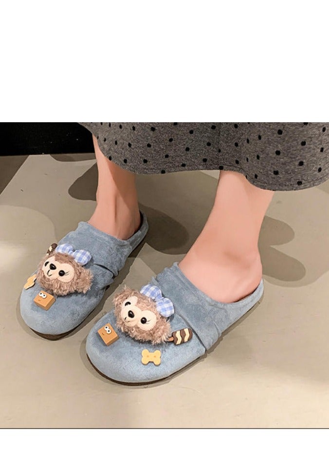 Cute Cartoon Fashionable Versatile Baotou Slippers  - Image 3
