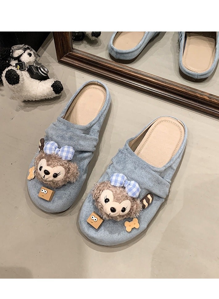 Cute Cartoon Fashionable Versatile Baotou Slippers  - Image 1