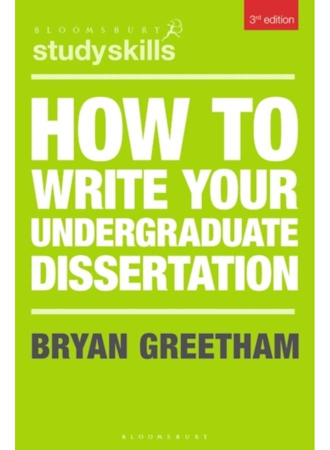 How to Write Your Undergraduate Dissertation 