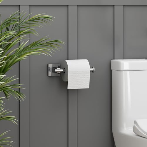 Suyar Polished Chrome Toilet Paper Holder, SUS 304 Stainless Steel Wall Mount Toilet Roll Holder, TP Hanger for Bathroom - Image 3