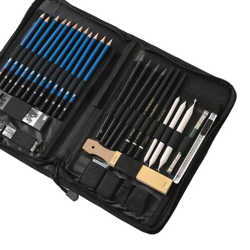 Other pencils, Dasheng 40pcs sketch and charcoal pencil sketch set, with sketch pad set - Image 4