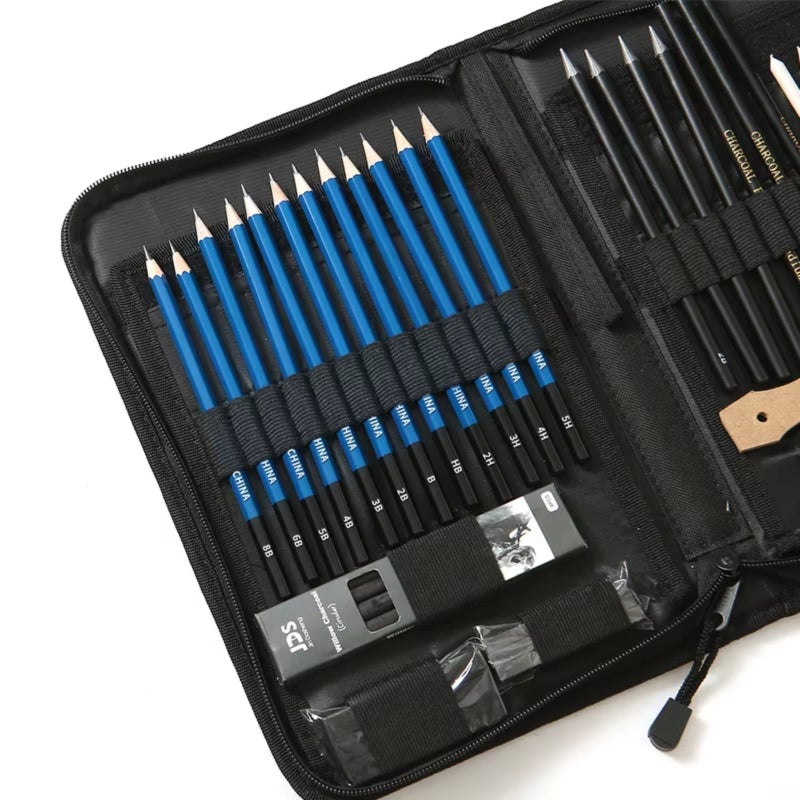Other pencils, Dasheng 40pcs sketch and charcoal pencil sketch set, with sketch pad set - Image 3