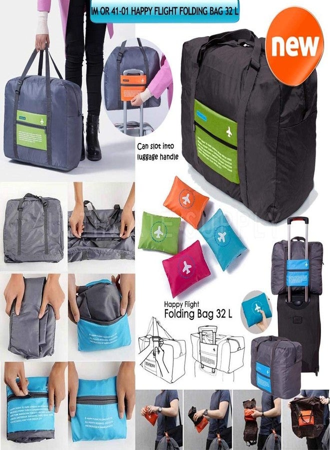 Air Son Happy Flight Foldable Bag, 32 Litre, Polyester Material, Large Capacity Waterproof Foldable Lightweight Luggage Bag 1 PC Dimension (46 * 33.5 * 20 cm) - Image 3