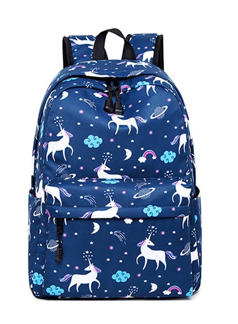 Dream Unicorn School Bag Kids 3-in-1 Bookbag Set, Laptop Backpack Lunch Bag Pencil Case Gift for Teen - Image 3