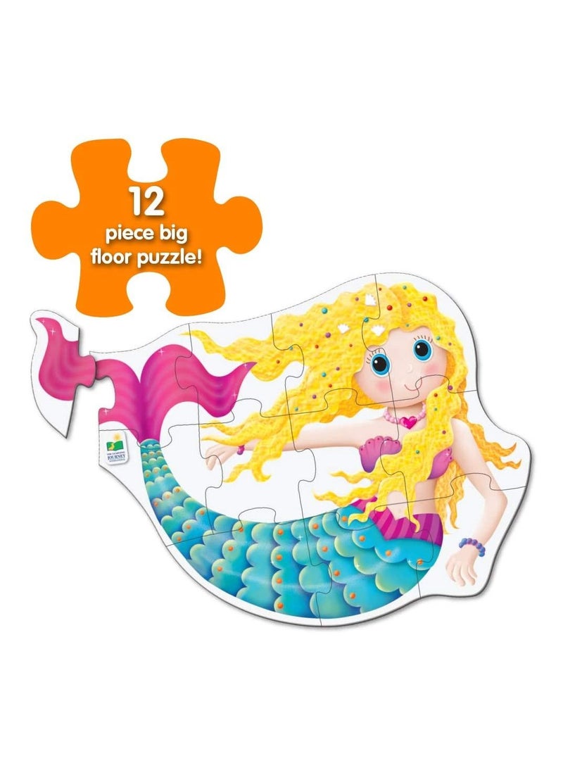 THE LEARNING JOURNEY 12-Piece My First Big Puzzle Mermaid - Image 2