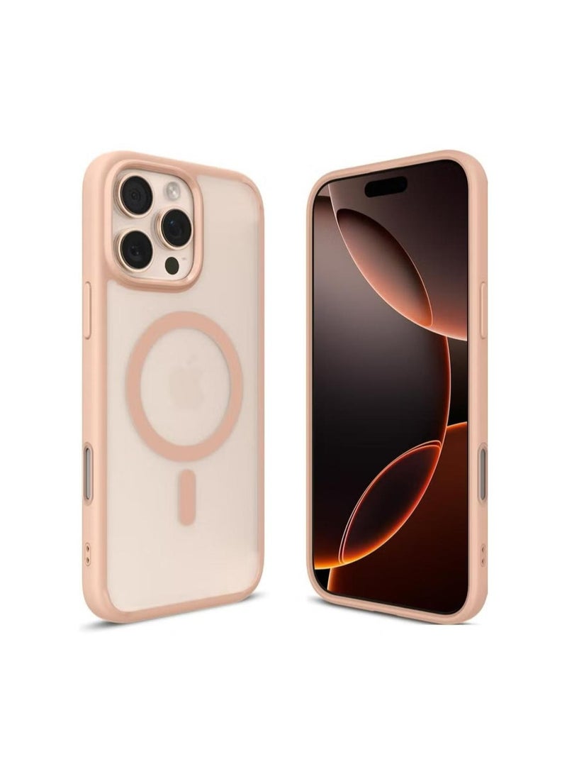 Spigen Ultra Hybrid MagFit T for iPhone 16 PRO Case Cover [Camera Control Button Cover] with MagSafe (2024) - Frost Rose Titanium - Image 1