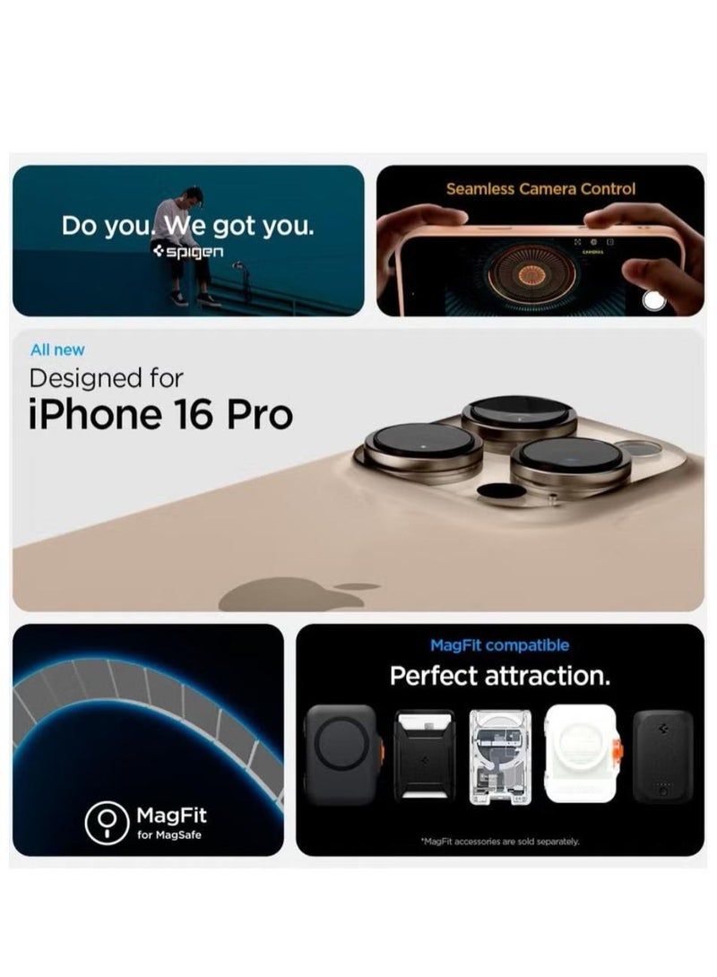 Spigen Ultra Hybrid MagFit T for iPhone 16 PRO Case Cover [Camera Control Button Cover] with MagSafe (2024) - Frost Rose Titanium - Image 2