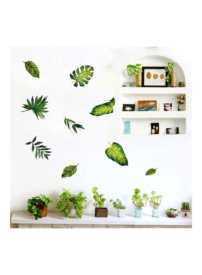 نيبمينينت ملصق جداري كيانجتاي بتصميم لأوراق شجر أخضر 70x50سم - Image 2
