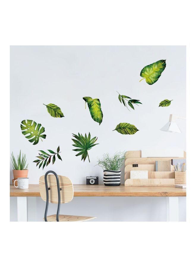 نيبمينينت ملصق جداري كيانجتاي بتصميم لأوراق شجر أخضر 70x50سم - Image 1