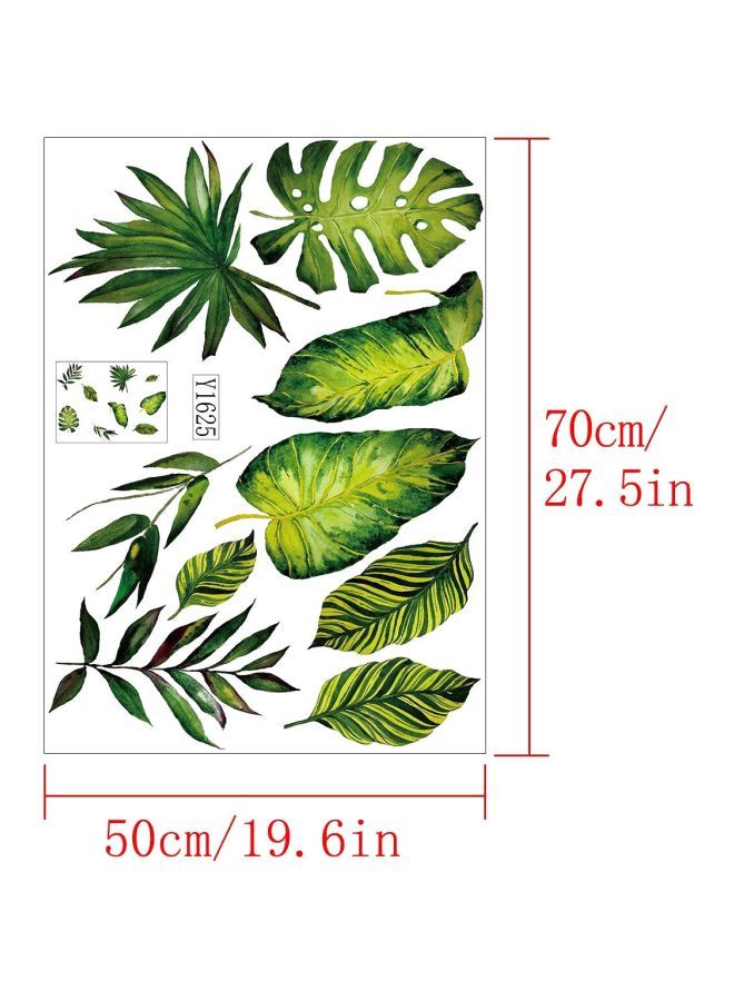 نيبمينينت ملصق جداري كيانجتاي بتصميم لأوراق شجر أخضر 70x50سم - Image 3