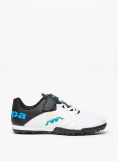 Kappa Boys' Logo Detail Sports Shoes with Hook and Loop Closure  - Image 3
